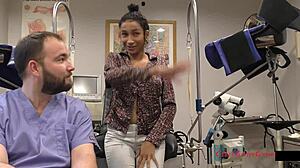 miss mars conducts intriguing orgasm research in hospital backstage