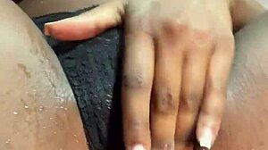 Horny Black Student After University Class