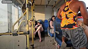 Married Woman Flirts with Stranger on Bus and Fucks Him!