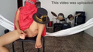 I Dressed Up As Submissive Indian And Masturbed My Tight Pussy