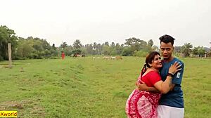 beautiful village girl enjoys hardcore sex with clear audio