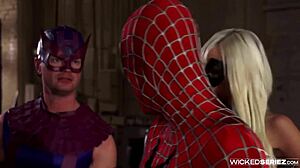 i watch avengers xxx 2 parody with rikki six getting her big tits sucked and pussy fucked in every position