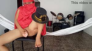 I Dressed Up As Submissive Indian And Masturbed My Tight Pussy