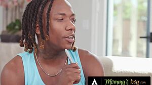 Perv teen creampies stepmom while stepdad watches.