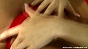 Ebony wife dildo masturbation solo