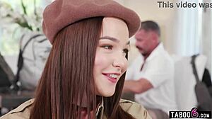 girl scout teen fucks the scout leader in a reverse gangbang