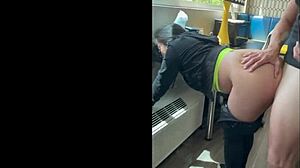 Boxer passionately dominates one of his girlfriends with rough blowjob choking and deepthroat on fight day