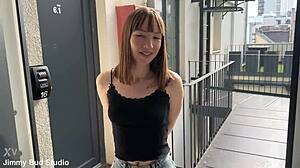 Neighbor Kate Quinn offers vagina as building welcome