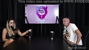 Matheus Caetano's Bora Cast compilation with Bruna Carlos, part 4, watch on Sheer Red.