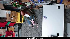 Ginger teen 18+ gets fucked for stealing electronics!