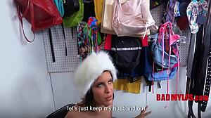 This milf is made to do heinous things by a blackmailing cop, bent over and fucked roughly in the garage