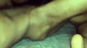 ebony amateur in missionary position