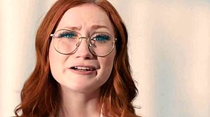 Want to see redhead's nipples pulled and facesitted by busty milf?