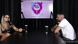 Matheus Caetano's Bora Cast compilation with Bruna Carlos, part 4, watch on Sheer Red.