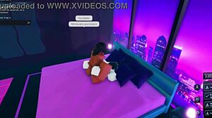 horny slut gets dicked down by big black king roblox