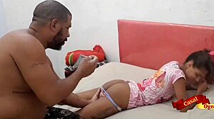 novinha mascarada bends over for anal assfucking and rough doggystyle sex with money
