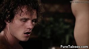 Teen and milf fucked in forbidden threesome