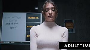 Adult Time - Sex Addict Kenna James Soaks Strangers With Squirting Orgasm Hard Rough Threesome