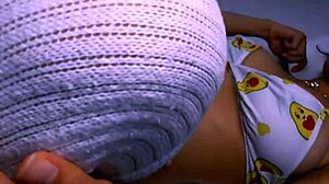 Student And Stepmother End Up In Living Room With More Than Caresses