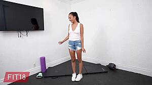 Flexible Gymnast Sasha Tatcha Likes Creampie And Rough Sex