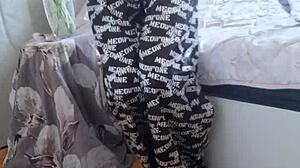 Cute Ebony Student Elza Commands Nylon Tights Ass Worship Fetish Action!