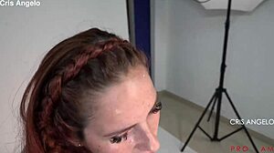 Shooting star cris angelo enjoys a private fuck in the shower with passionate kissing.