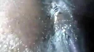 Amateur Ebony Woman Fingers Ass Anal Until Cum Flows Freely