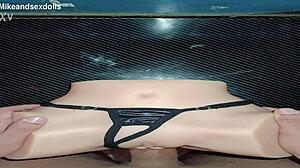 trailer candy wears a black thong