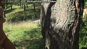 Beautiful Girl Gets Mouth Fucked By The Road!