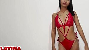 carol tiny 18+ skinny latina slut experiences first bwc pussy stretching during casting