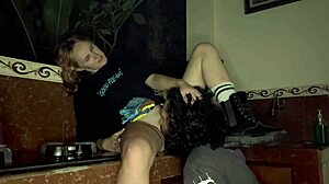 Rough Kitchen Counter Fucking With Cute Teen Girlfriend