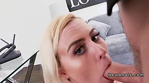 Blonde Gets Dick in Ass!