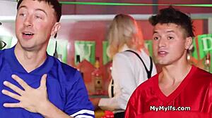 barmaid's tight pussy shared freely in group