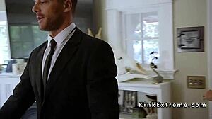 i tied up the teen and banged her throat before caning her ass