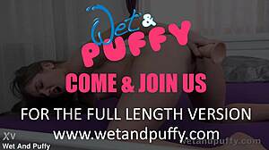 Innocent Brunette Uses Dildo for Orgasm