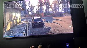 I bet with my stepbro on the video game and lost, now he's fucking me in cowgirl position