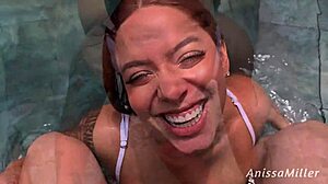 Curvy Brunette Asks Stepbrother Which Bikini Looks Best, He Undresses Her