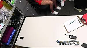 Chubby Female Officer Wants Suspect to Suck Dick