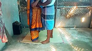 Indian Step Sister Experiences Intense Emotions in Village Home Cleaning Sex with Brother