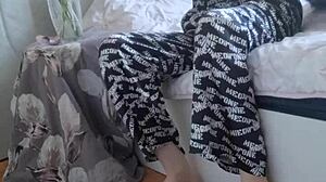 Cute Ebony Student Elza Commands Nylon Tights Ass Worship Fetish Action!