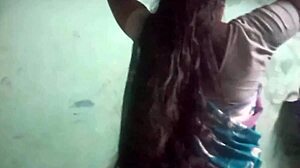 Sexy aunty washes her dress in the bathroom intriguingly