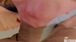 Damn, Ms. Emma's tight pussy got creampied