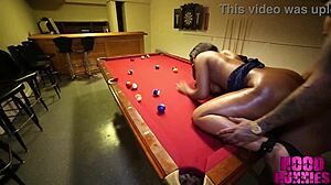 Petite Black Teen 18+ Fucked On Pool Table