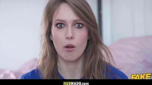 Hot Backpacker Gina Snow Craves Stranger Roommate's Cock