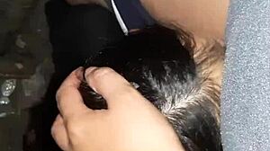 Fucking our neighbor secretly in the barn