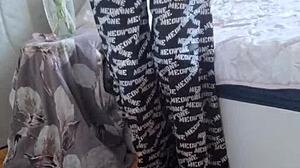 Cute Ebony Student Elza Commands Nylon Tights Ass Worship Fetish Action!