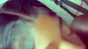 my little 18+ shy stepsister caught on her knees sucking big black monster cocks again in homemade scene