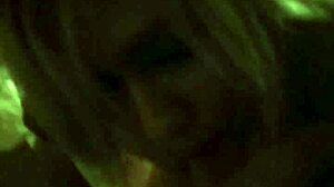 Sexy Hot Blonde Beauty Shares Steamy Smoke Moment With Partner