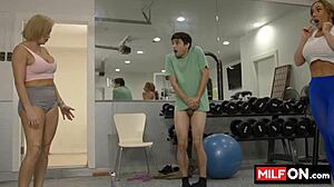 teen boy fucking two horny big tit mature sluts in the gym - ryan keely richelle ryan ricky spanish