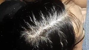 Fucking our neighbor secretly in the barn